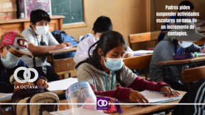 Padres piden suspender actividades escolares en caso de un incremento de contagios.