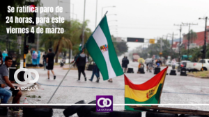 Se ratifica paro cívico para el 4 de marzo