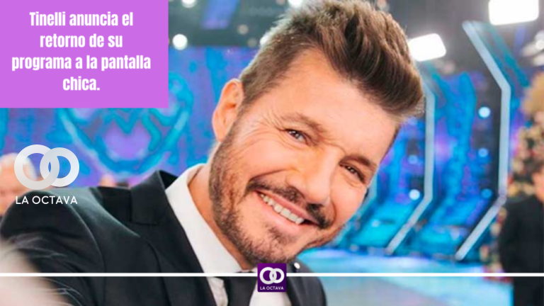 Tinelli anuncia el retorno de su programa a la pantalla chica.