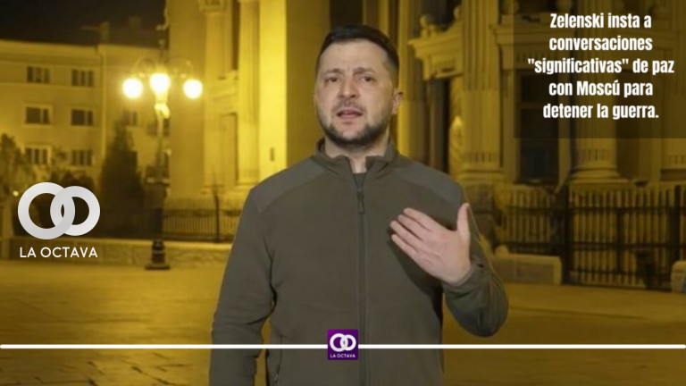 Zelenski insta a conversaciones significativas de paz con Moscú para detener la guerra.