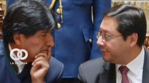 Luis Arce, Presidente Constitucional de Bolivia y Evo Morales, ex Presidente de Bolivia.