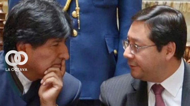 Luis Arce, Presidente Constitucional de Bolivia y Evo Morales, ex Presidente de Bolivia. 
