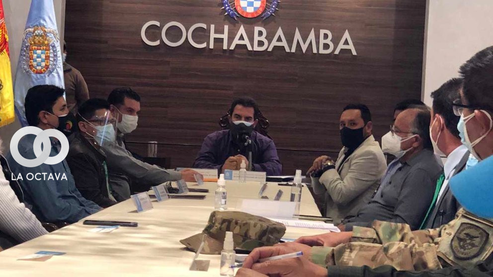 Reunión COEM y Alcaldía Cochabambina 