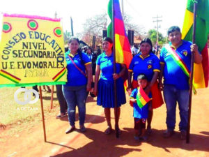 Padres de la escuela Evo Morales, en San Ignacio de Velasco.