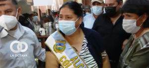 Nelly Mayta, alcaldesa suplente temporal.