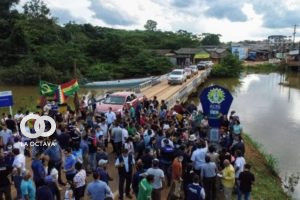 Pando refacciona el puente sobre el arroyo Rapirran
