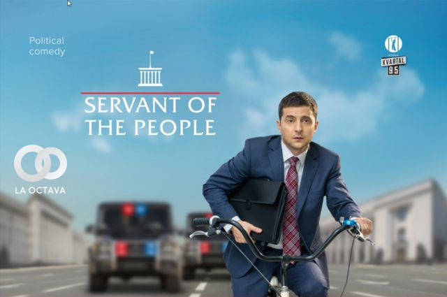 Póster oficial de la serie "Servant of the People”. 