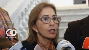 Centa Rek, jefa de la Bancada de Creemos en el Senado.