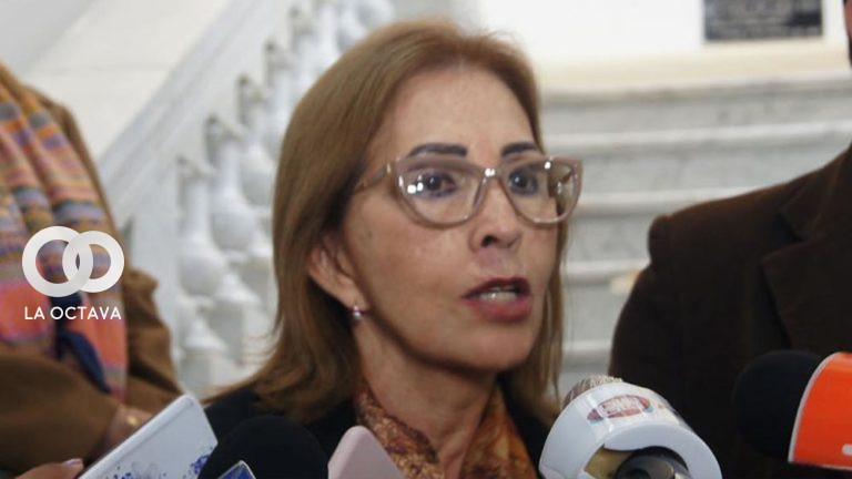 Centa Rek, jefa de la Bancada de Creemos en el Senado.