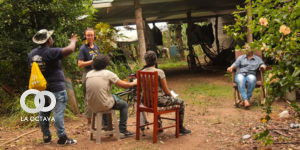 Acampadoc, grabación de una escena