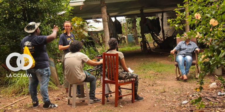 Acampadoc, grabación de una escena