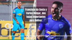 Bolívar pierde a dos figuras por lesiones