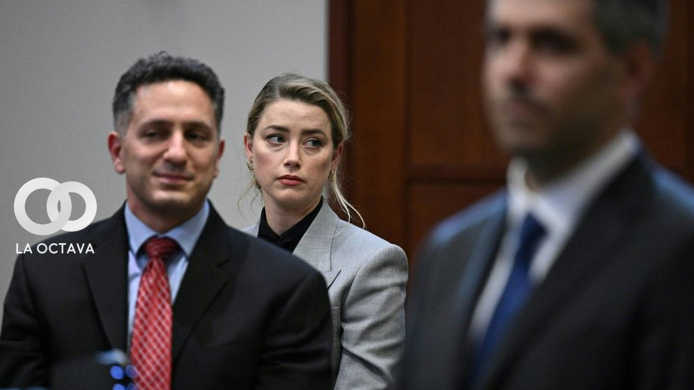 Amber Heard, en el interior del juzgado
