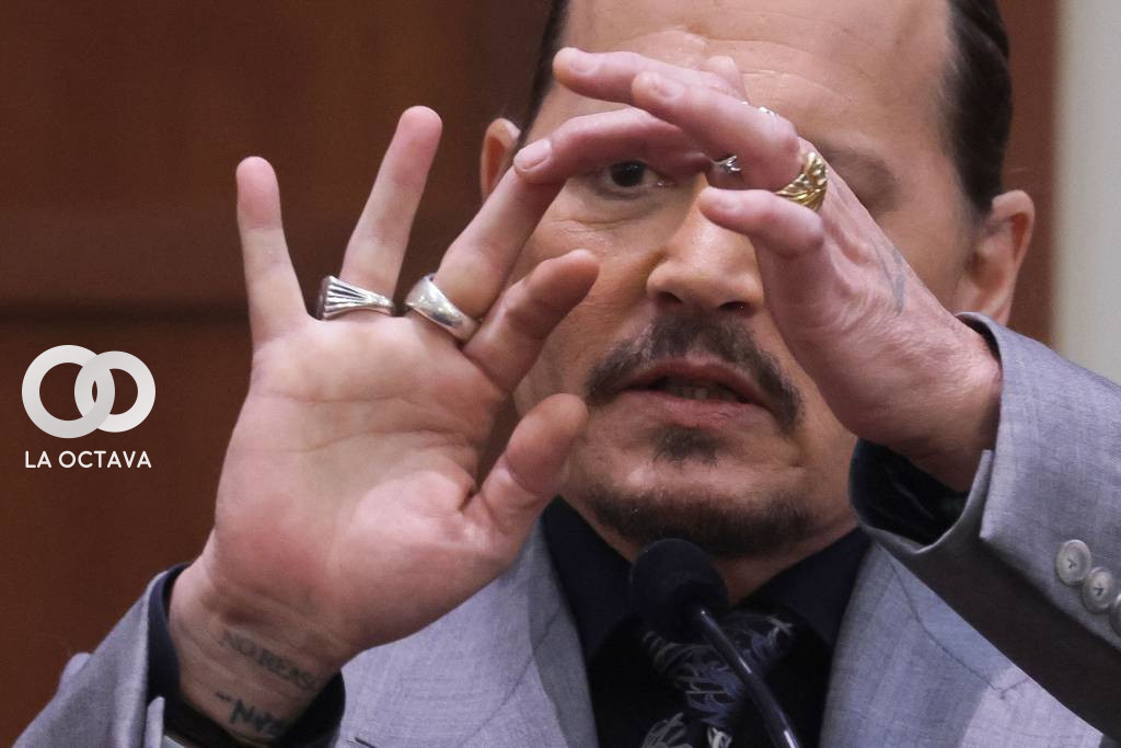 Depp declarando como se corto el dedo