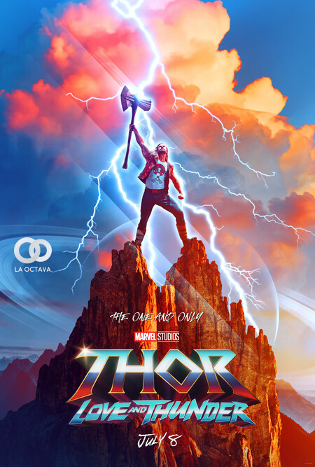 Imagen oficial del lanzamiento de Thor, amor y trueno