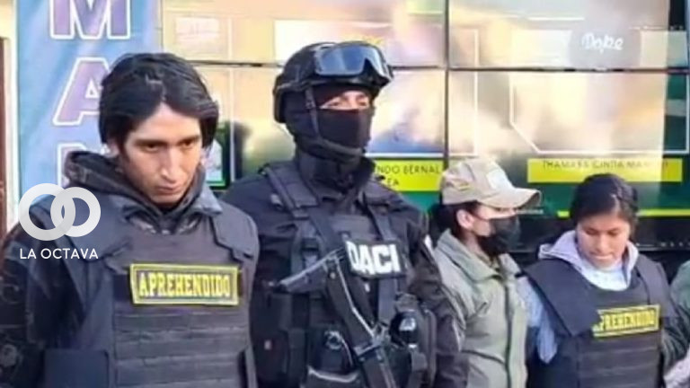 Involucrados en el robo de la gasolinera de Oruro