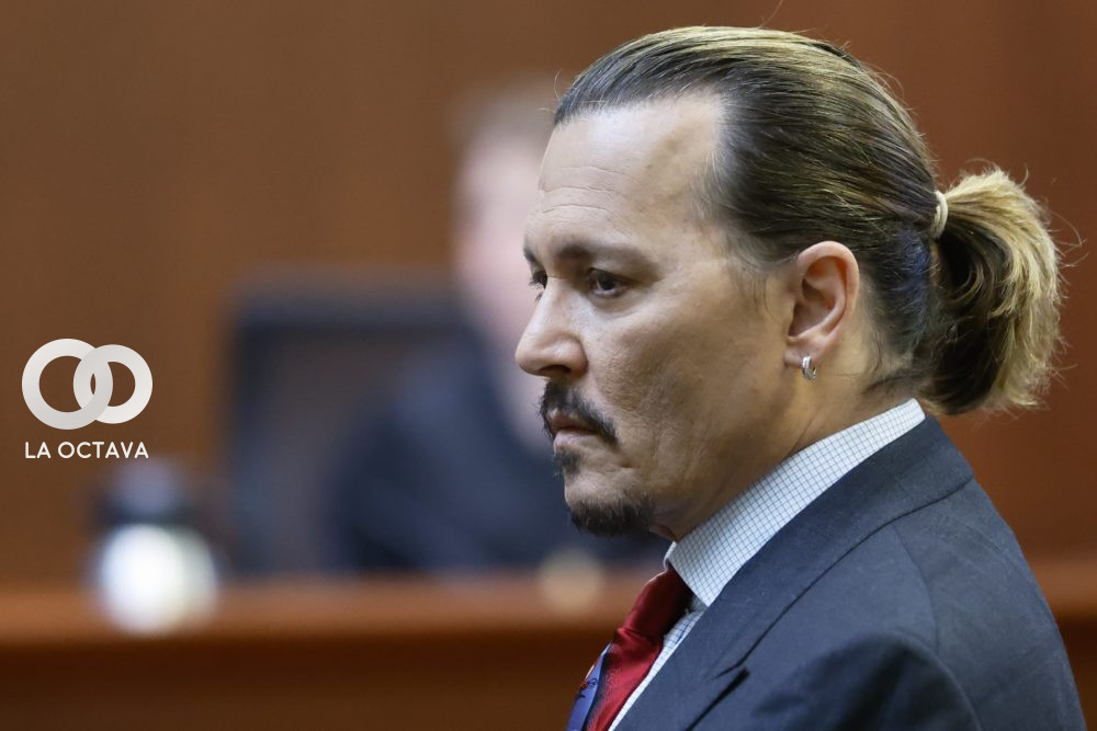 Actor Johnny Depp en el juicio contra su ex esposa