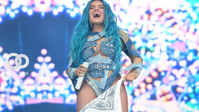 Karol G en su presentación en el Festival de Coachella 2022