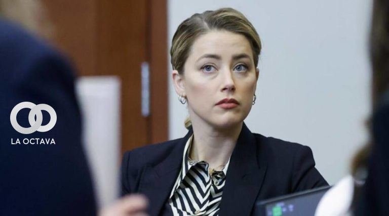 La actriz Amber Heard en la Corte de Circuito del Condado de Fairfax en Fairfax, Virginia