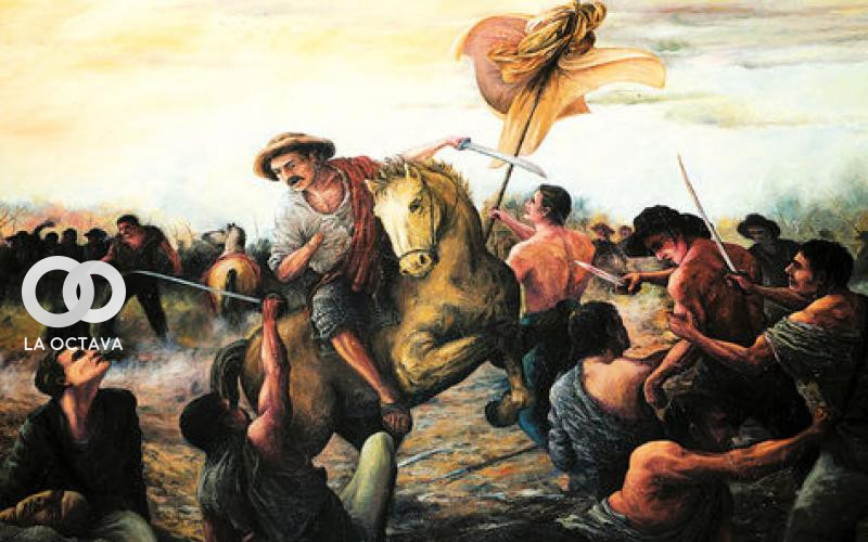 Moto Méndez, en la batalla de la Tablada