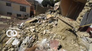 Casas al borde del derrumbe