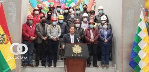 Presidente de Bolivia, anuncia incremento salarial