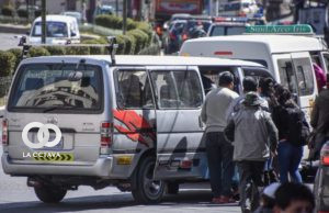 Transporte público en la ciudad de La Paz