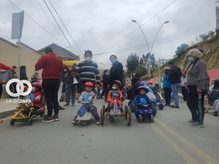 Carrera de coches sin motor en Mallasa