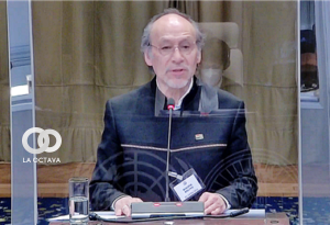 Roberto Calzadilla en la apertura de los alegatos..