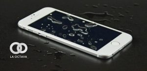 Iphone mojado.