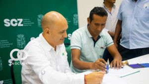 Firma de acuerdos por el bloqueo en San Julián