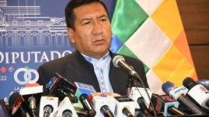 El presidente de la Cámara de Diputados, Freddy Mamani.