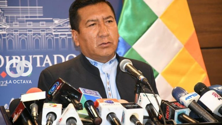 El presidente de la Cámara de Diputados, Freddy Mamani.