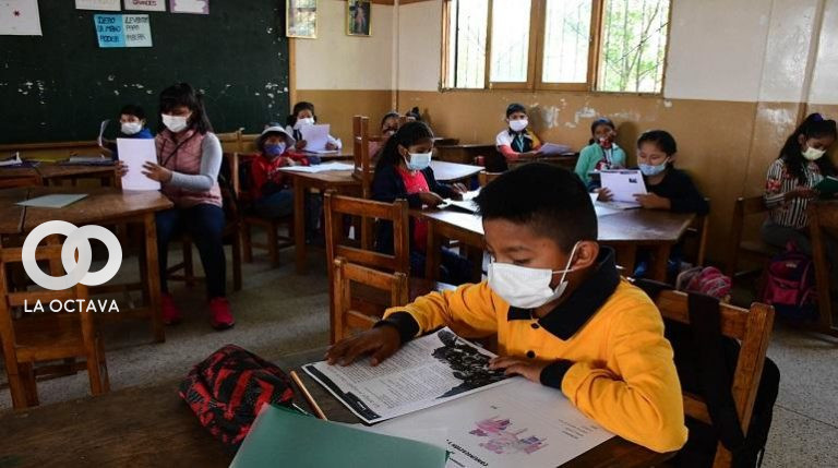 Estudiantes de La Paz en clases presenciales