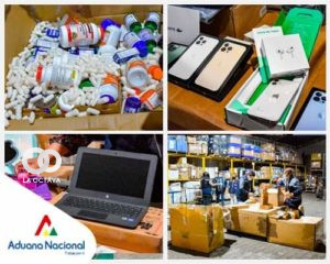 Aduana Nacional decomiso mercancía en el aeropuerto de El Alto