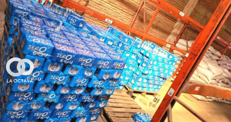 Aduana Nacional comiso latas de cerveza