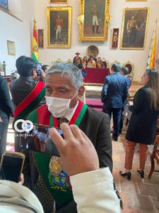 Iván Arias, alcalde paceño, brinda expresa lo solicitado al INE
