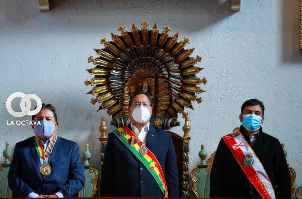 Presidente de Bolivia en la sesión de Honor de Sucre
