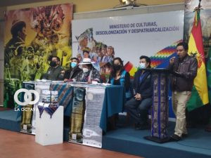 Sabina Orellana Cruz, Ministra de Cultura Descolonización y Despatriarcalización