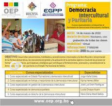 TSE y EGPP, indican cursos en Gestión de la Democracia Intercultural