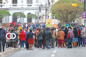 Toma de oficinas municipales protagonizada por los padres de familia en las movilizaciones de ayer
