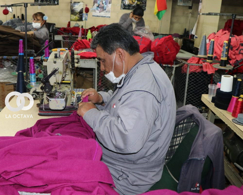 Trabajadores fabriles de Bolivia