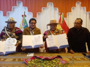 Universidad Indígena “Tupak Katari” y CONAMAQ firman un convenio de cooperación