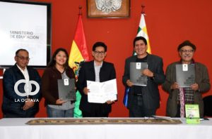 Ministerio de Educación y la Asociación de Escritores de Bolivia “Escribo” 