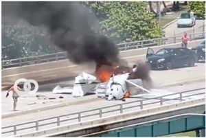 Avioneta cae en Miami