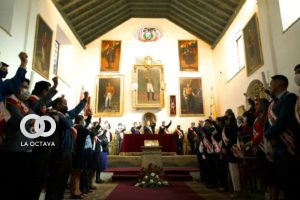 Autoridades presentes el la Sesión en Honor a los 213 años del Primer Grito Libertario de América