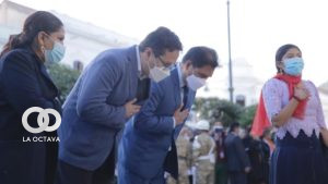Autoridades presentes en el Homenaje al Primer Grito Libertario,
