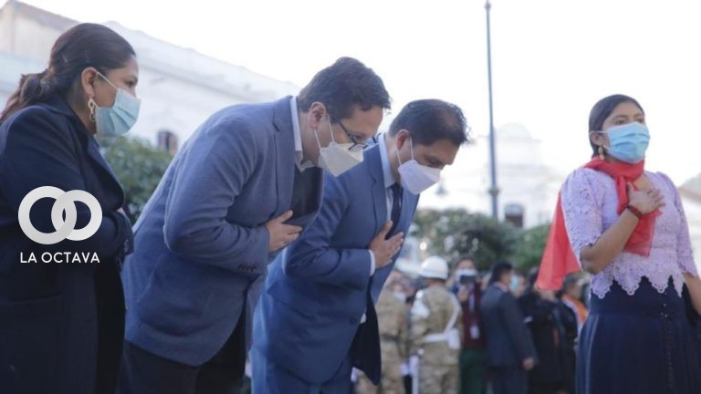Autoridades presentes en el Homenaje al Primer Grito Libertario,