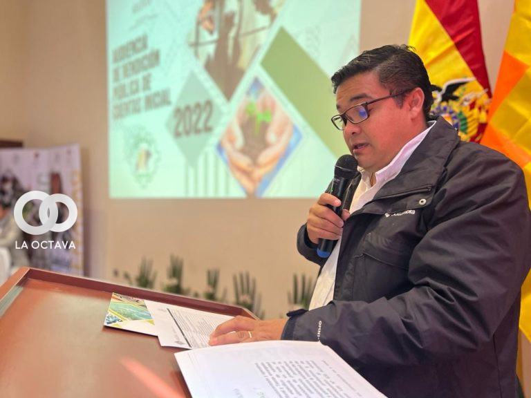 Javier Suarez, Director General Ejecutivo del Servicio Nacional de Sanidad Agropecuaria e Inocuidad Alimentaria (SENASAG)