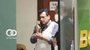 Max Mendoza, en instalaciones de la FELCC